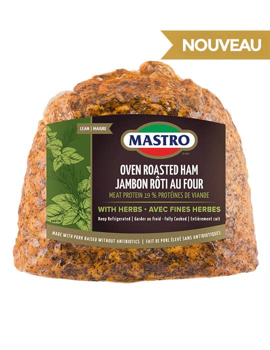 Jambon rôti au four avec fines herbes
