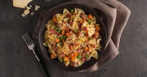 Farfalle with Butternut Squash, Pancetta and Sage