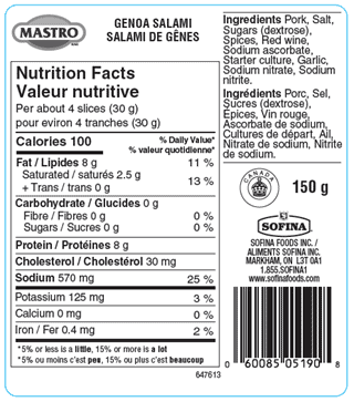 Nutrition Facts