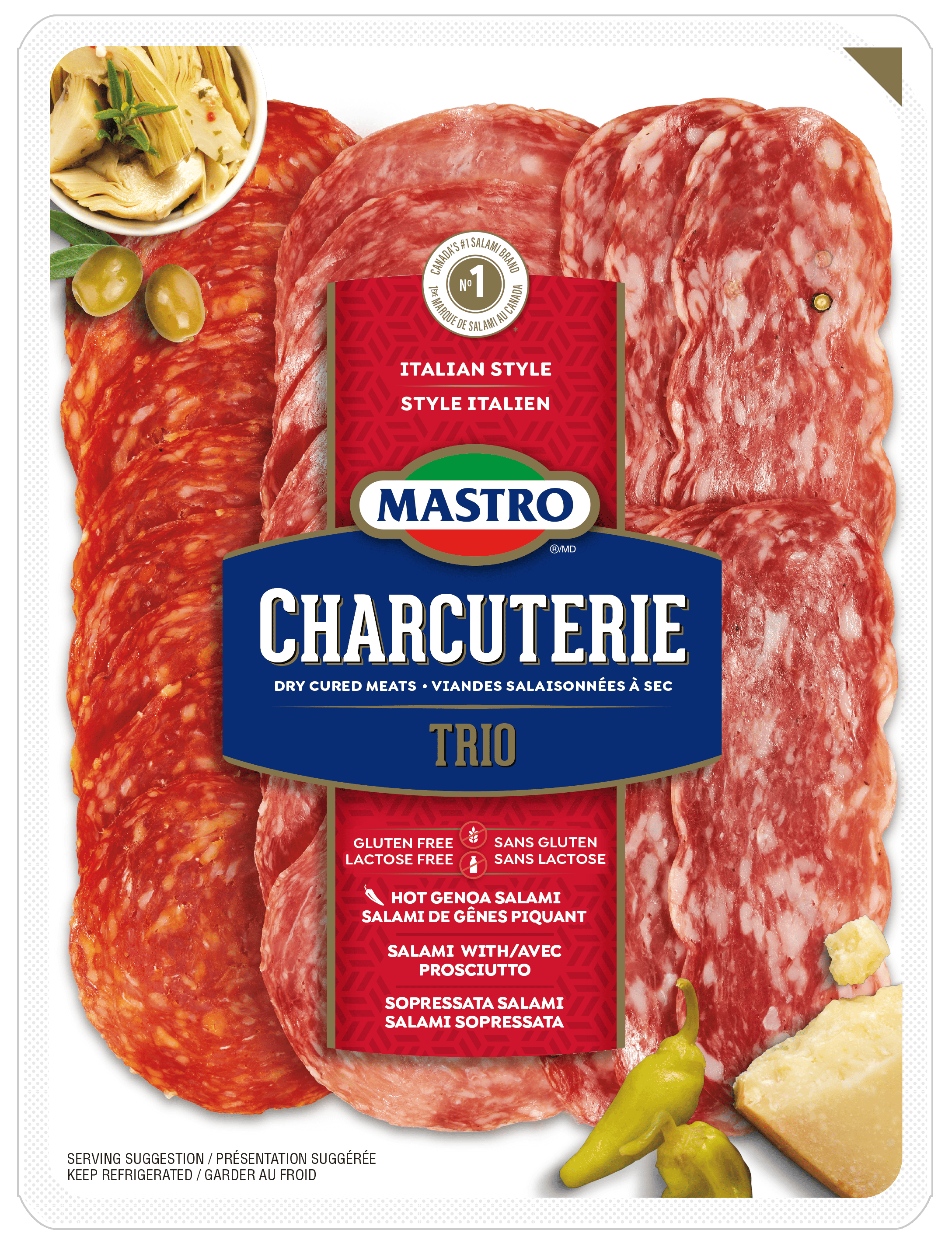 Mastro<sup>®</sup> Charcuterie Trio Hot Italian Style