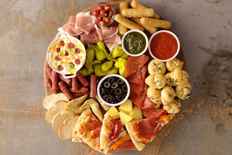 2. Pizza Charcuterie Board 