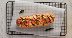 San Daniele Prosciutto and Sage Garlic Bread