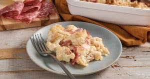 Baked Cauliflower Gratin with Sopressata
